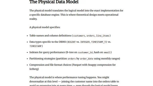 Conceptual, Logical, and Physical Data Models Explained