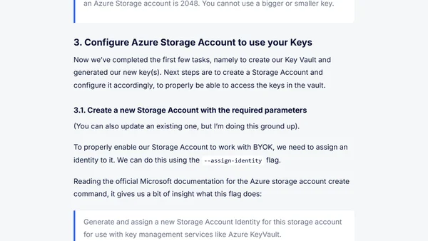 Getting Started with BYOK in Azure Storage - Encrypt data at rest with your own encryption keys