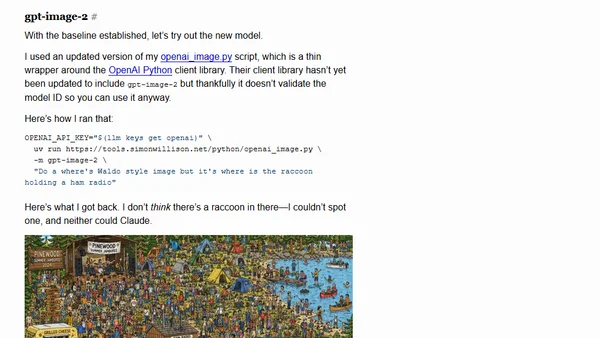 Where's the raccoon with the ham radio? (ChatGPT Images 2.0)