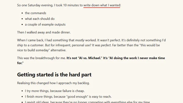 When AI beats procrastination