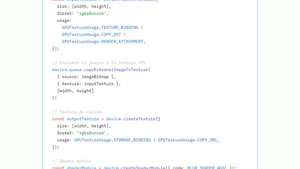 Procesamiento de imágenes en el browser con WebGPU