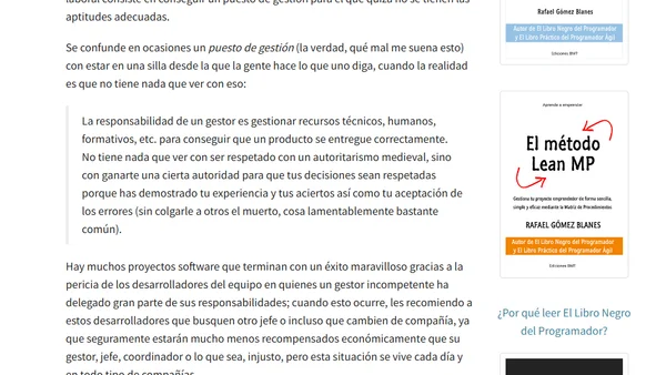 La calidad y la gestión de proyectos software