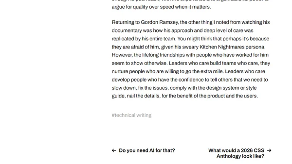 The importance of people who care