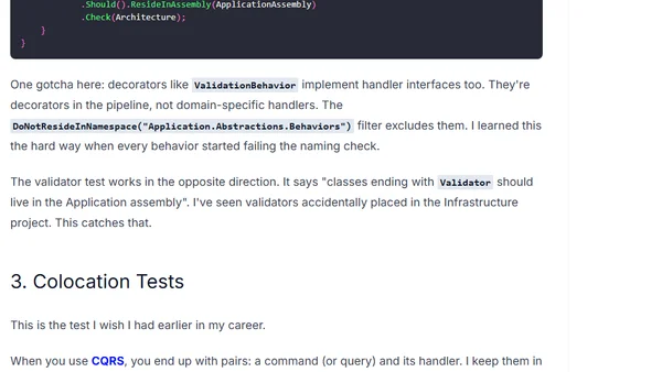 5 Architecture Tests You Should Add to Your .NET Projects