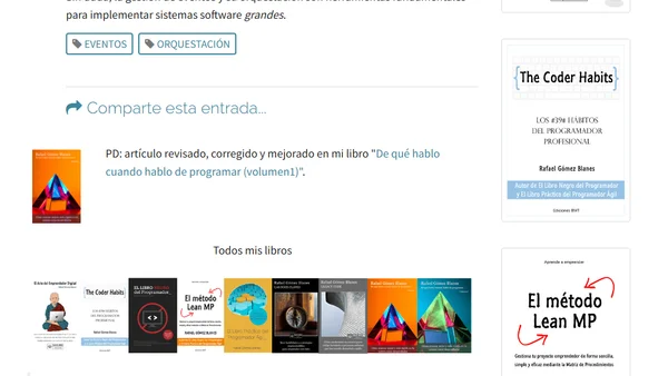 Sobre eventos y orquestación de componentes