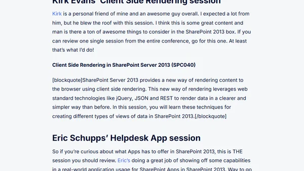 Microsoft SharePoint Conference 2012 - Recap