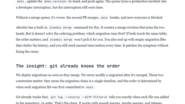 Fixing Alembic's Multiple Heads Problem with Git