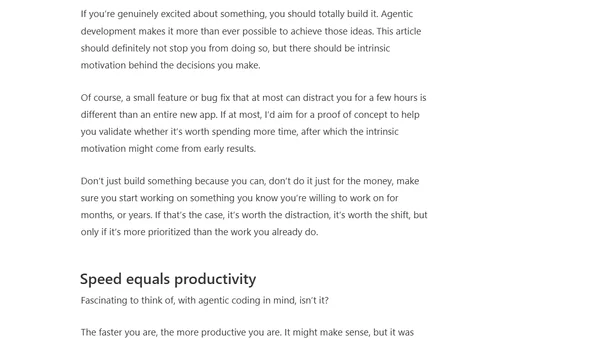 Agentic Development: Multi-Project Challenges