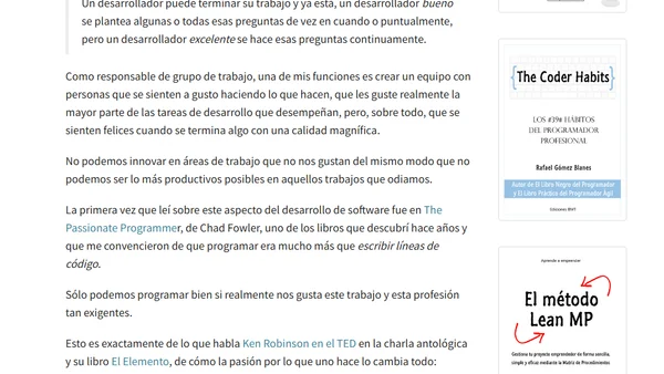 Ama lo que haces o dedícate a otra cosa