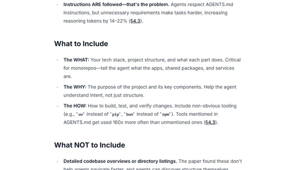 Writing a Good AGENTS.md