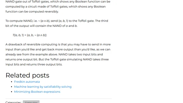 Toffoli gates are all you need