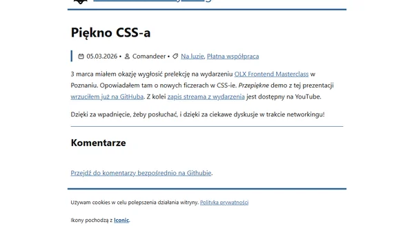 Piękno CSS-a