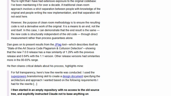 Can coding agents relicense open source through a “clean room” implementation of code?