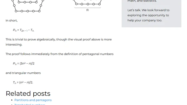 Pentagonal numbers are truncated triangular numbers