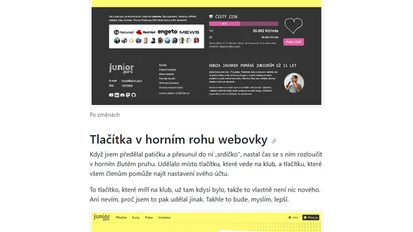 Týdenní poznámky: Budeč, Okoř a nová patička na webu