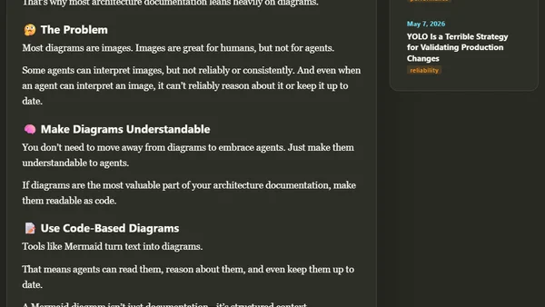 Coding agents can’t see your architecture diagrams—fix that