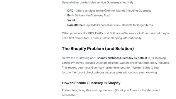 Sell to Guernsey - An Overlooked Opportunity for UK Sellers