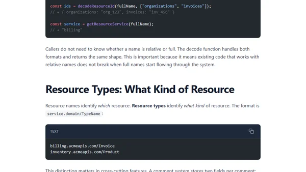 Resource Names for Enterprise TypeScript Monorepos