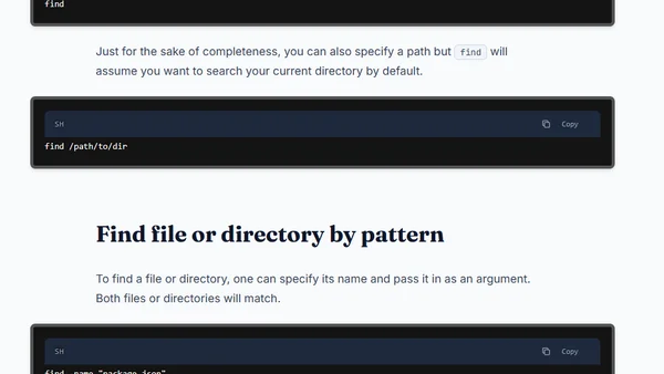 Demystifying the Find command