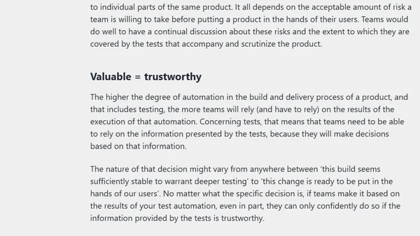 The ‘valuable’ in valuable feedback, fast