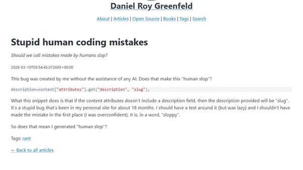 Stupid human coding mistakes