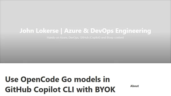 Use OpenCode Go models in GitHub Copilot CLI with BYOK
