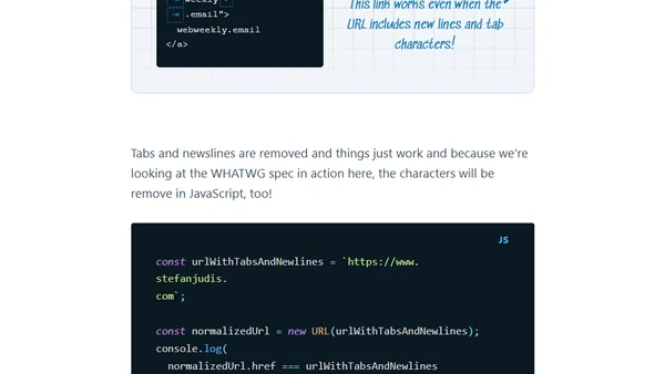 New lines are removed from WHATWG URLs (#tilPost)
