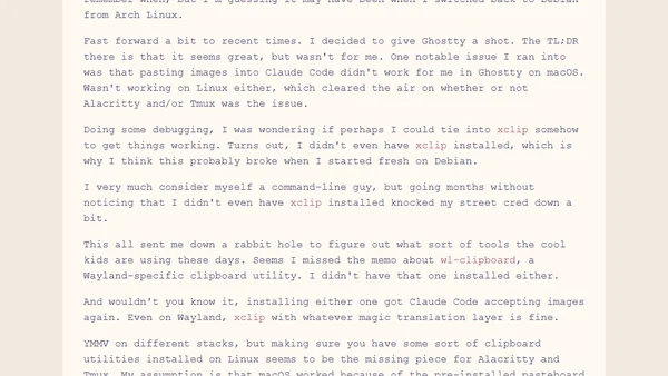 Pasting Images into Claude Code on Linux