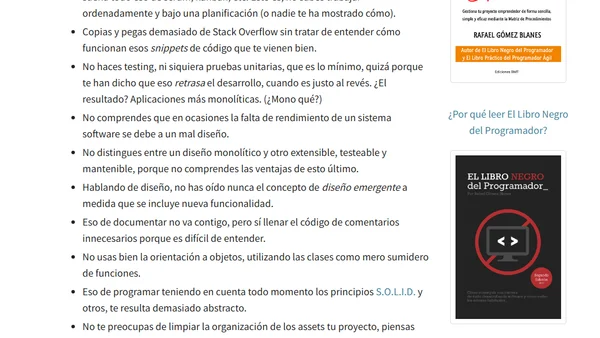¿Desarrollador amateur, júnior o sénior?