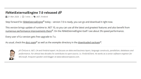 FbNetExternalEngine 7.0 released