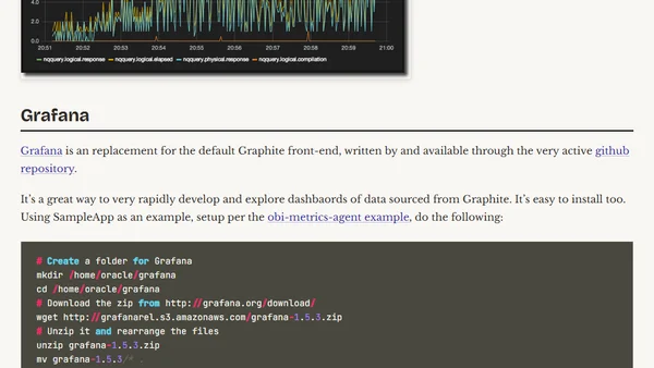Extended Visualisation of OBIEE Performance Data with Grafana