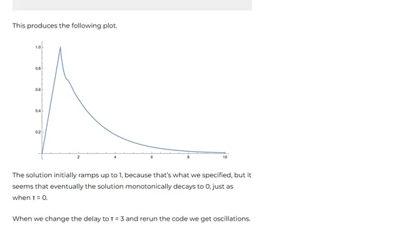 Differential equation with a small delay