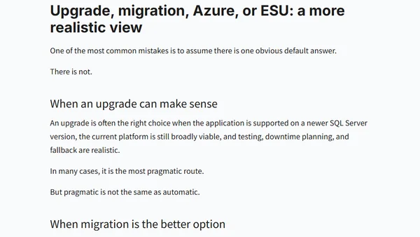 SQL Server 2016 End of Support: What Companies Should Review Now