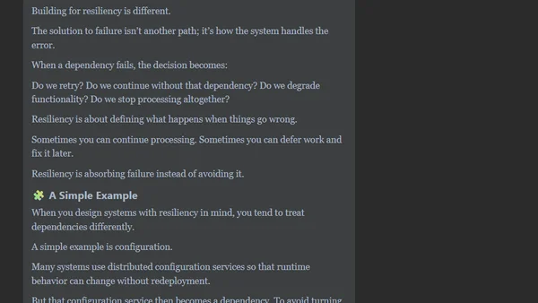 You may be building for availability, but are you building for resiliency?