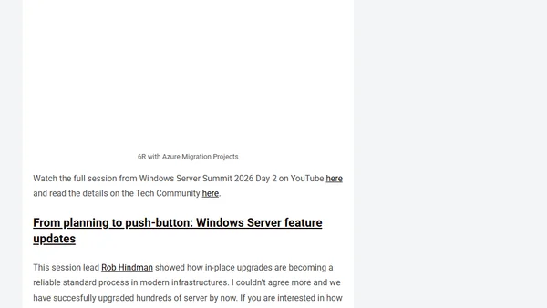 Windows Server Summit 2026 – Day 2