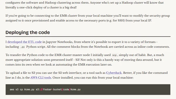 ETL Offload with Spark and Amazon EMR - Part 3 - Running pySpark on EMR