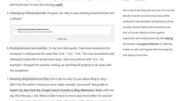 Website Optimization Measures, Part XXXVI