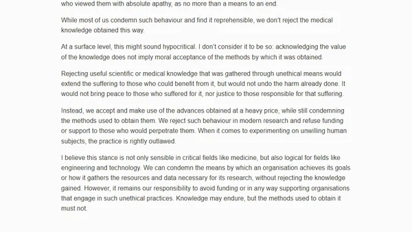 Separating researcher from knowledge