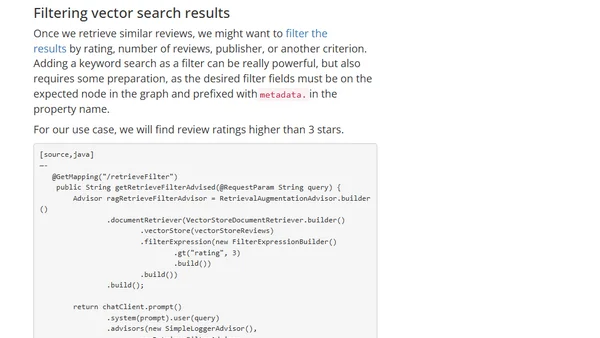 Building a GraphRAG Application with Spring AI Advisors