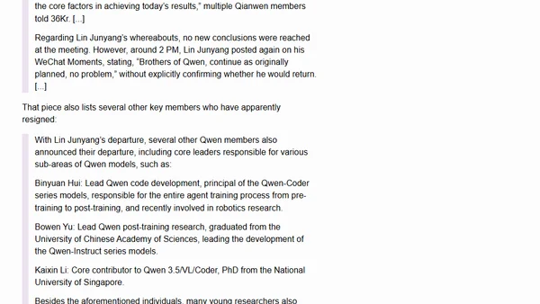 Something is afoot in the land of Qwen