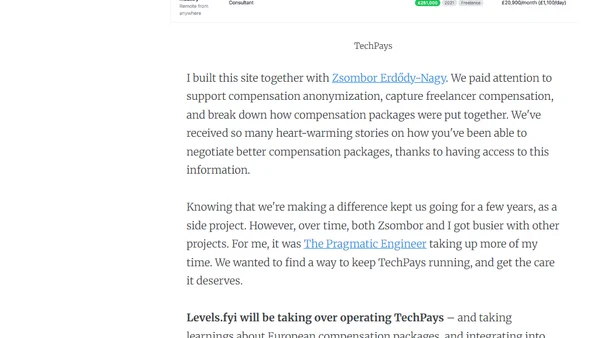 TechPays has been acquired by Levels.fyi