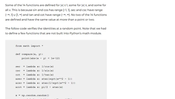 Trig composition table