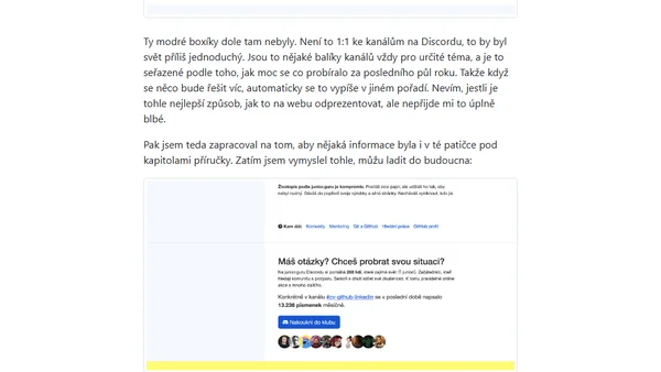 Týdenní poznámky: Drobná, ale důležitá vylepšení klubu a webu