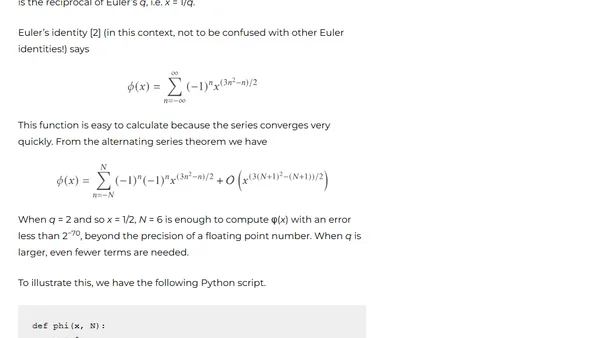 Euler function