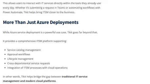Simplifying ITSM for Microsoft Azure with Cireson Tikit