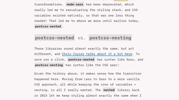 A history of styling choices leading to native CSS