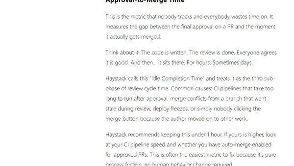 Slow code reviews: the silent velocity killer