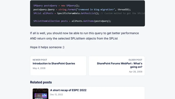 SPQuery returning all items