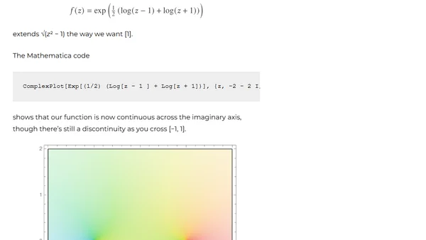 Square root of x² − 1